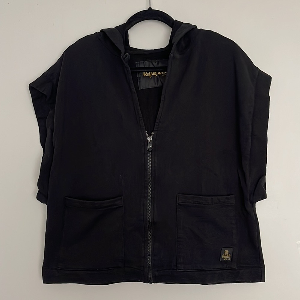 RefrigiWear the Original NYC Hooded Sleeveless SweatVest Made in Italy Size M/L